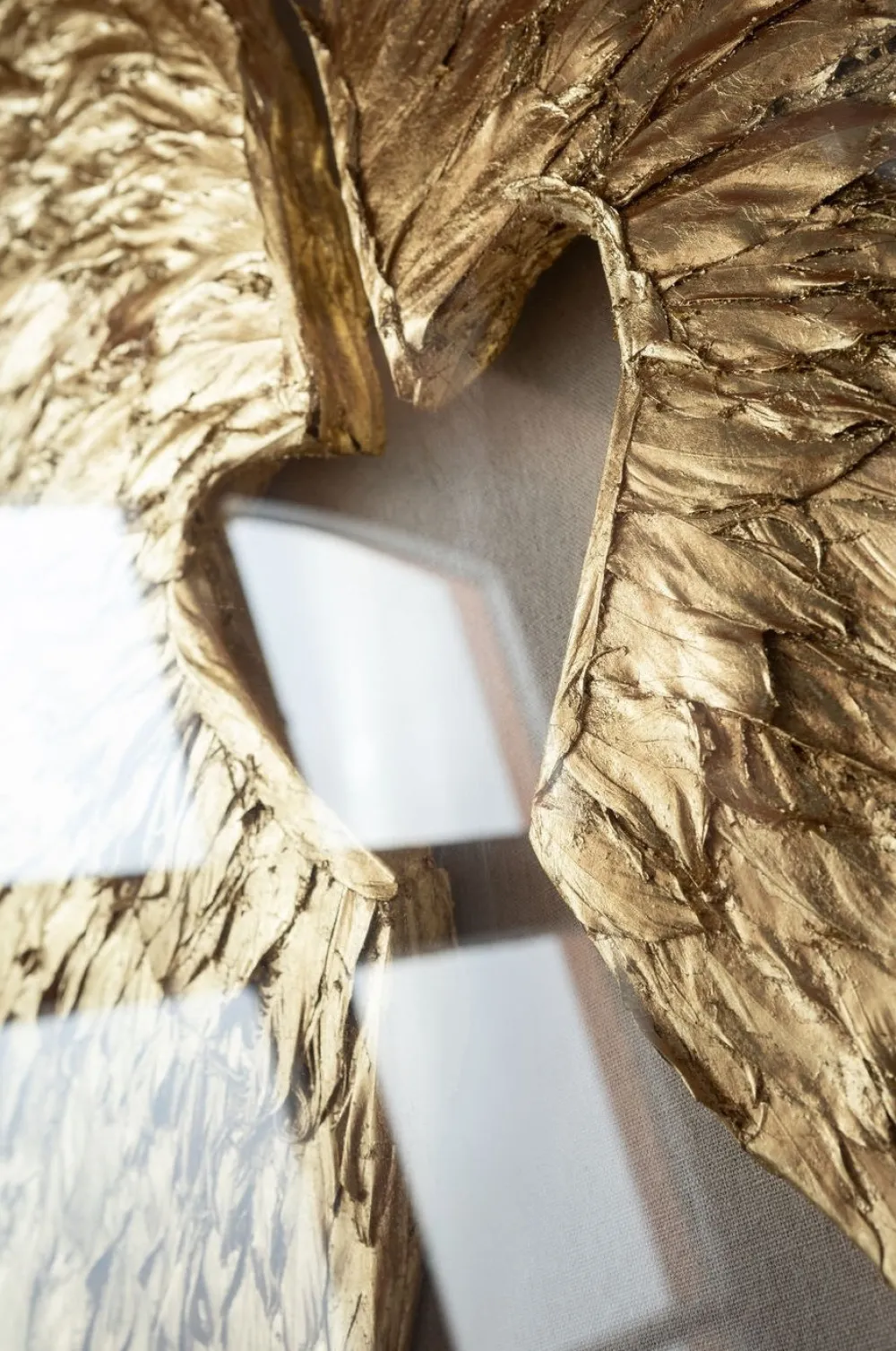 Dekoracje Ścienne*KARE Design Dekoracja ścienna Wings 120x120 Cm Złota