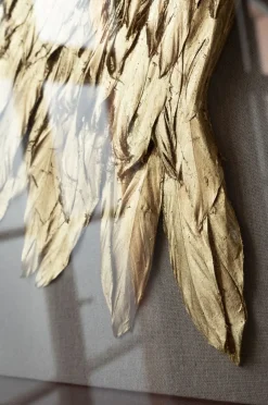 Dekoracje Ścienne*KARE Design Dekoracja ścienna Wings 120x120 Cm Złota
