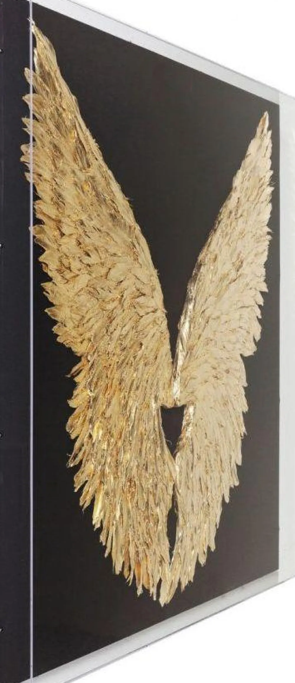 Dekoracje Ścienne*KARE Design Dekoracja ścienna Wings 120x120 Cm Złoto-czarna
