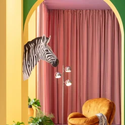 Dekoracje Ścienne*KARE Design Dekoracja ścienna Zebra Czarno-biała 58x78 Cm