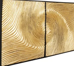 Dekoracje Ścienne*KARE Design Dekoracja ścienna Złote Fale 60x120 Cm