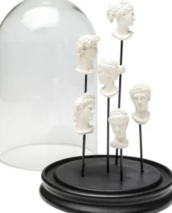 Figurki Dekoracyjne*KARE Design Dekoracja Do Salonu Z Pokrywą Szklaną Transparentną Ø18x28 Cm