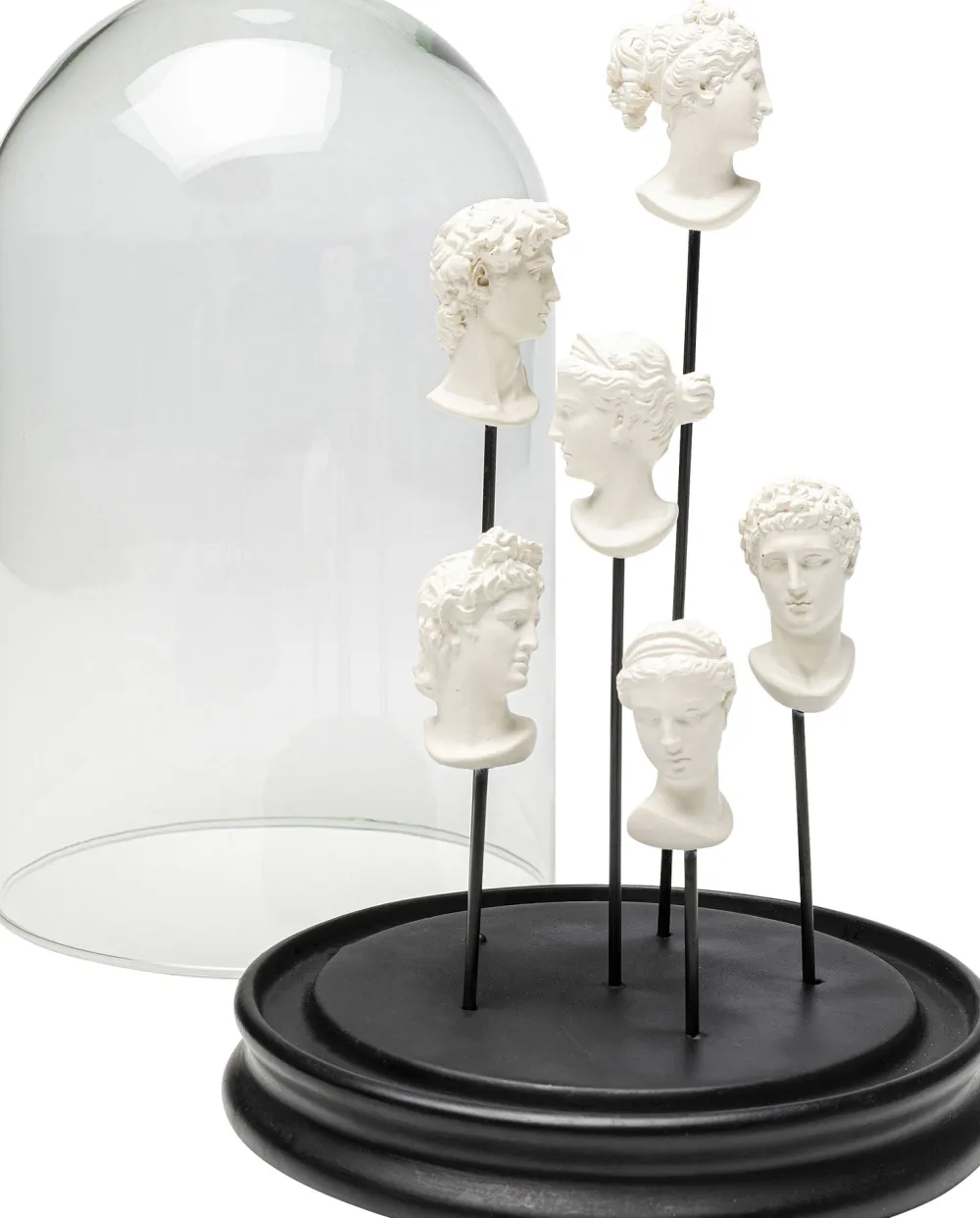 Figurki Dekoracyjne*KARE Design Dekoracja Do Salonu Z Pokrywą Szklaną Transparentną Ø18x28 Cm