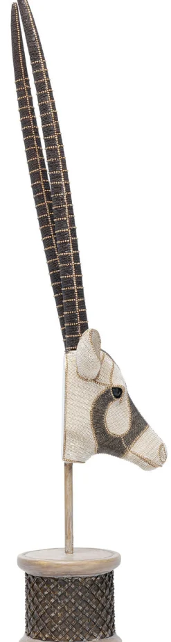 Dekoracje Stojące*KARE Design Dekoracja Stojąca Antelope Head Pearls 43x124 Cm