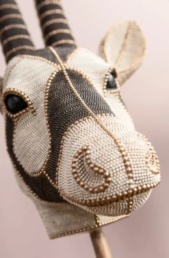Dekoracje Stojące*KARE Design Dekoracja Stojąca Antelope Head Pearls 43x124 Cm