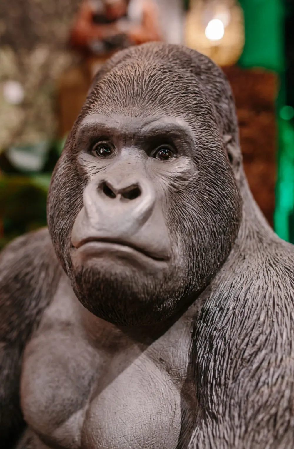 Dekoracje Stojące*KARE Design Dekoracja Stojąca Gorilla 60x76 Cm Ciemnoszara