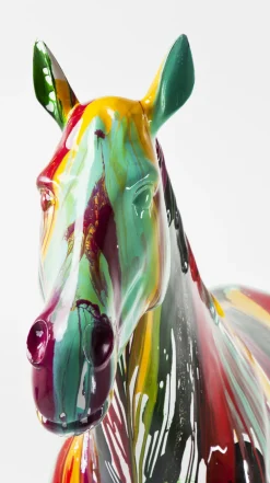 Dekoracje Stojące*KARE Design Dekoracja Stojąca Horse 216x164 Cm Kolorowa