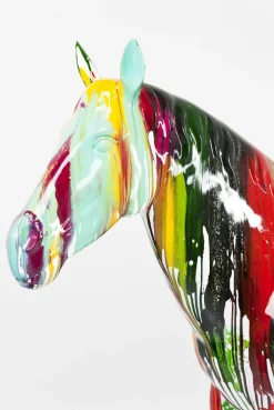 Dekoracje Stojące*KARE Design Dekoracja Stojąca Horse 216x164 Cm Kolorowa
