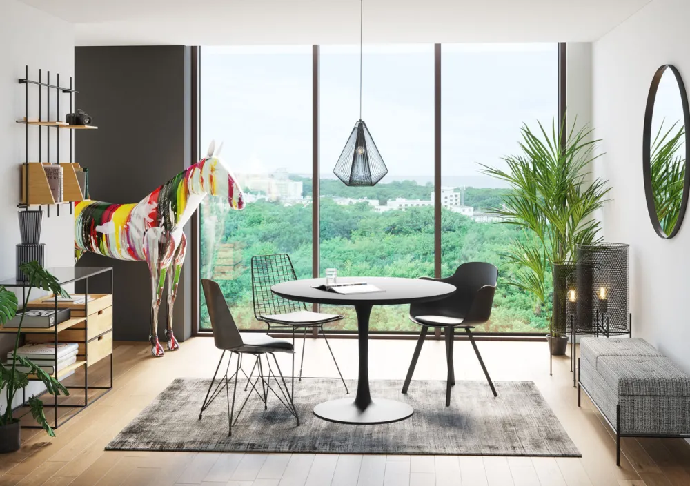 Dekoracje Stojące*KARE Design Dekoracja Stojąca Horse 216x164 Cm Kolorowa