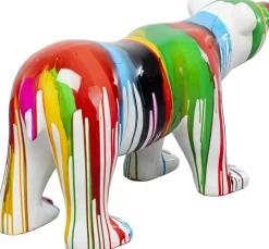 Dekoracje Stojące*KARE Design Dekoracja Stojąca Kolorowa Miś Polarny 99x46 Cm