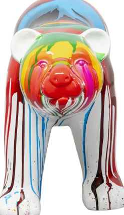 Dekoracje Stojące*KARE Design Dekoracja Stojąca Kolorowa Miś Polarny 99x46 Cm