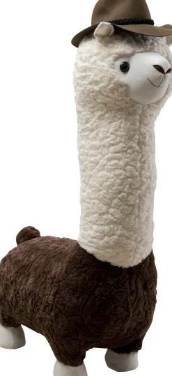 Dekoracje Stojące*KARE Design Dekoracja Stojąca Motyw Zwierzęcy Alpaka Biało-brązowa 110 Cm