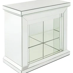 Dekoracje Stojące*KARE Design Dekoracja Stojąca - Portal Kominkowy Fireplace 71x71 Cm Lustrzany