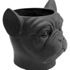 Doniczki I Osłonki*KARE Design Doniczka Bulldog 33x38 Cm Czarna