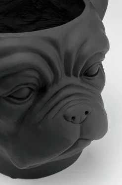 Doniczki I Osłonki*KARE Design Doniczka Bulldog 33x38 Cm Czarna