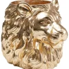 Doniczki I Osłonki*KARE Design Doniczka Lion 40x44 Cm Złota