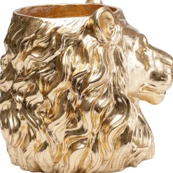 Doniczki I Osłonki*KARE Design Doniczka Lion 40x44 Cm Złota