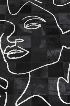 Dywany*KARE Design Dywan Art Faces 170x240 Cm - Skóra Naturalna