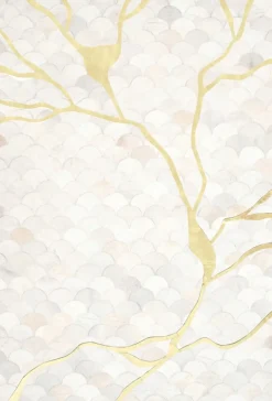 Dywany*KARE Design Dywan Do Salonu Prostokątny Skórzany W Kolorze Kremowym 170x240 Cm
