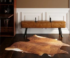 Dywany*KARE Design Dywan Hide 190x150 Cm Brązowo-biały