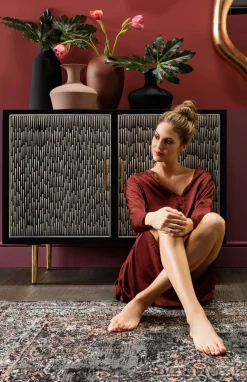 Dywany*KARE Design Dywan Kelim Pop Rockstar 300x200 Cm Brązowy