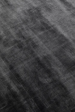 Dywany*KARE Design Dywan Mały Czarny Wiskoza I Bawełna 80x150 Cm