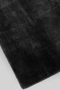 Dywany*KARE Design Dywan Mały Czarny Wiskoza I Bawełna 80x150 Cm