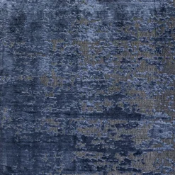 Dywany*KARE Design Dywan Prostokątny Niebieski Wiskoza I Bawełna 170x240 Cm