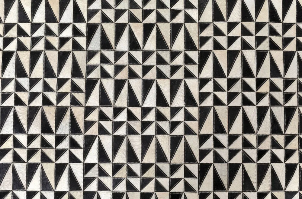 Dywany*KARE Design Dywan Zigzag 240x170 Cm Skóra Naturalna