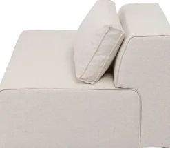 Sofy Modułowe*KARE Design Element środkowy - Moduł Infinity 120x100 Cm Kremowy Lewy