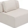 Sofy Modułowe*KARE Design Element środkowy - Moduł Infinity 100x100 Cm Kremowy