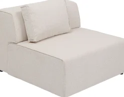 Sofy Modułowe*KARE Design Element środkowy - Moduł Infinity 100x100 Cm Kremowy