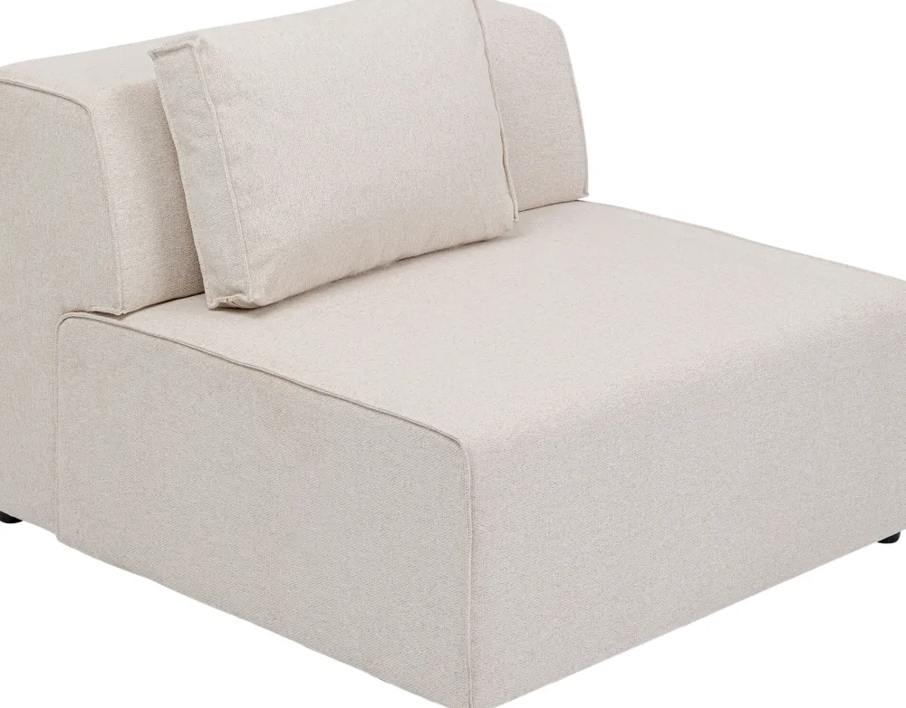 Sofy Modułowe*KARE Design Element środkowy - Moduł Infinity 100x100 Cm Kremowy