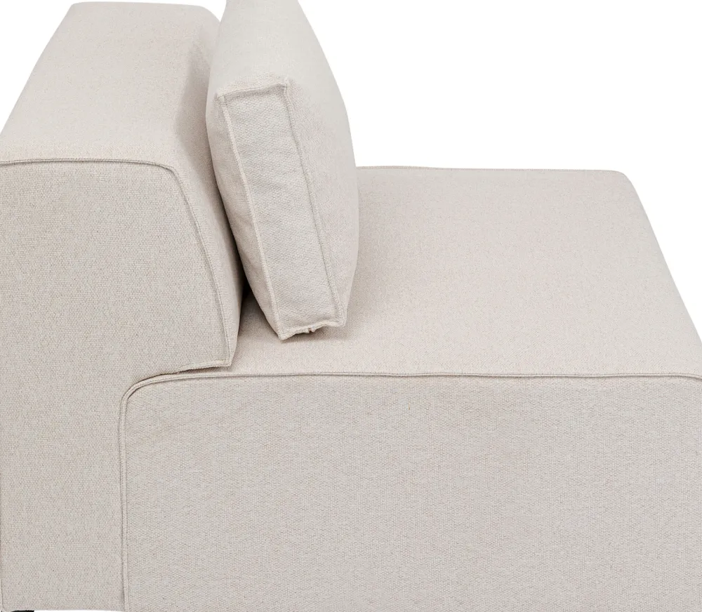 Sofy Modułowe*KARE Design Element środkowy - Moduł Infinity 100x100 Cm Kremowy