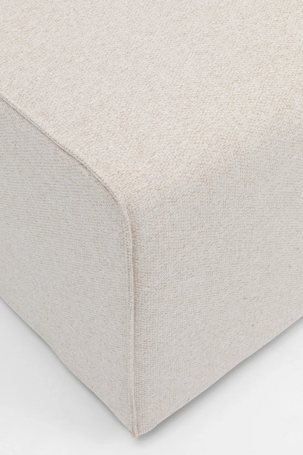 Sofy Modułowe*KARE Design Element środkowy - Moduł Infinity 100x100 Cm Kremowy