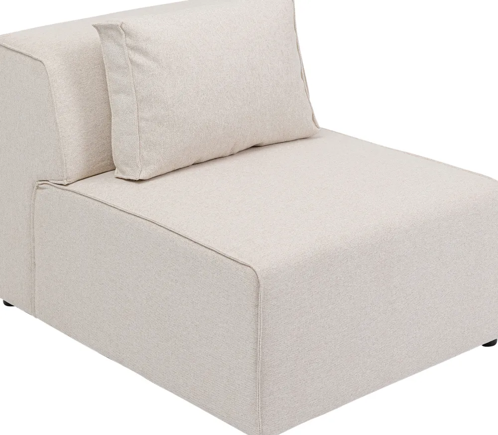 Sofy Modułowe*KARE Design Element środkowy - Moduł Infinity 80x100 Cm Kremowy
