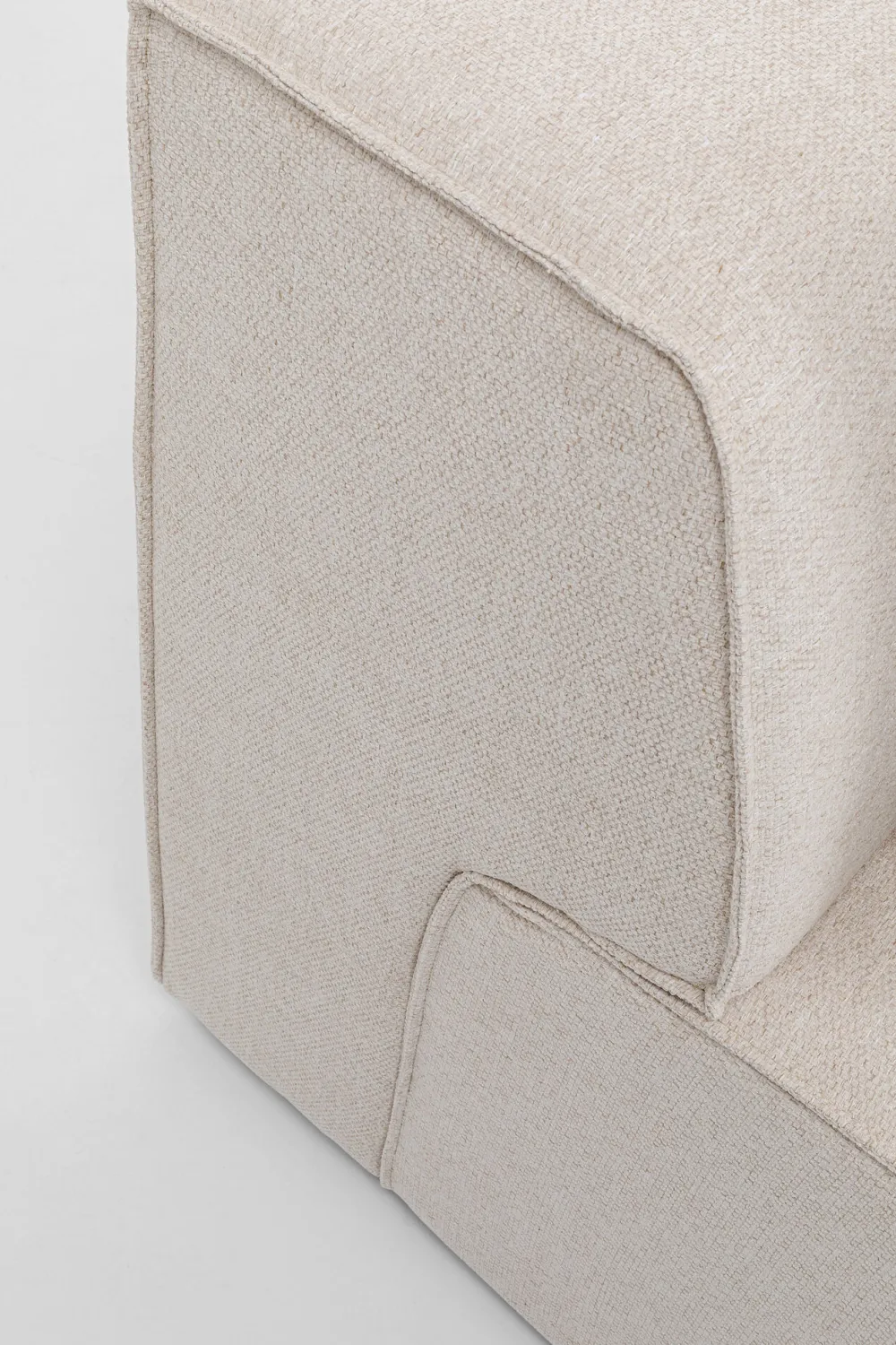 Sofy Modułowe*KARE Design Element środkowy - Moduł Infinity 80x100 Cm Kremowy