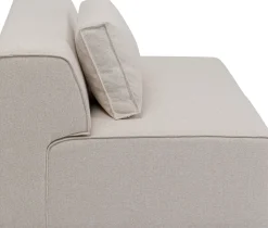Sofy Modułowe*KARE Design Element środkowy Tapicerowany Kremowy Moduł 120 Cm