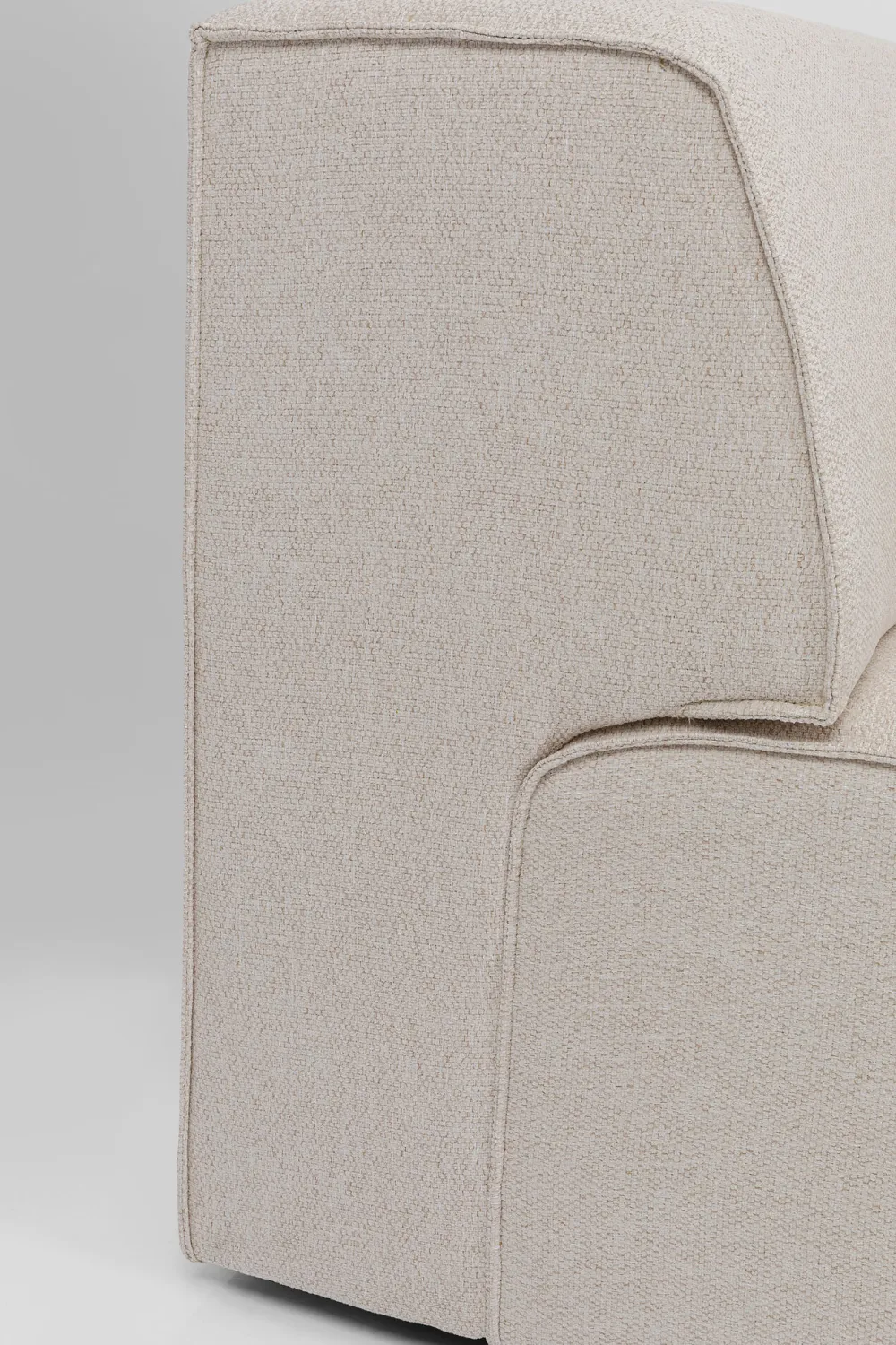 Sofy Modułowe*KARE Design Element środkowy Tapicerowany Kremowy Moduł 120 Cm