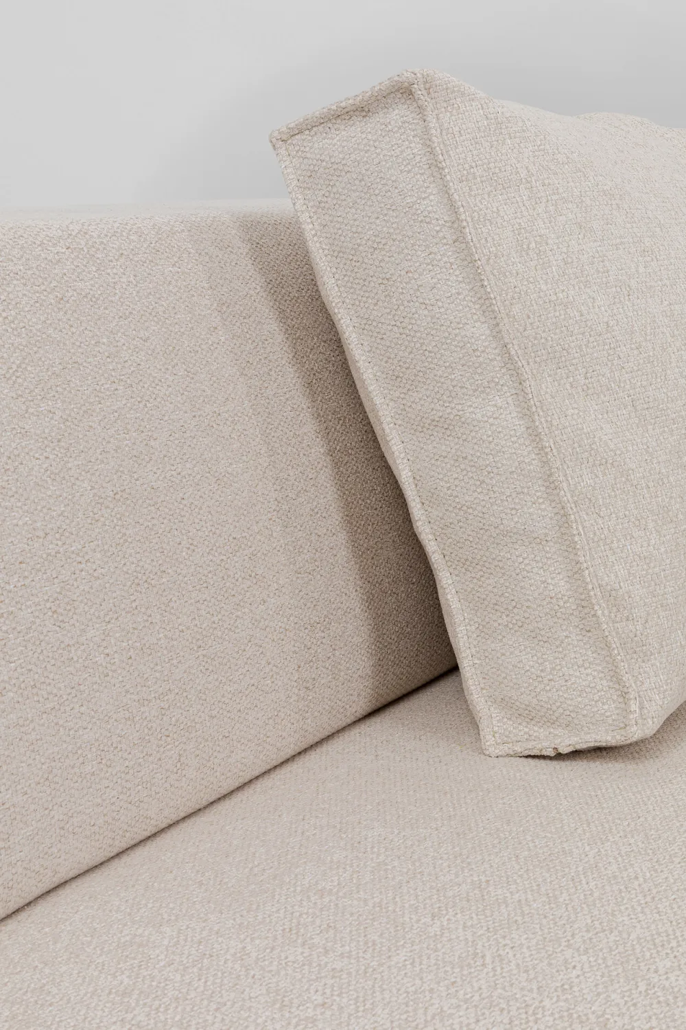 Sofy Modułowe*KARE Design Element środkowy Tapicerowany Kremowy Moduł 120 Cm