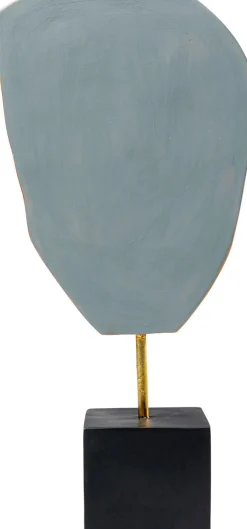 Figurki Dekoracyjne*KARE Design Figurka Dekoracyjna Abstract Face 23x50 Cm Pomarańczowa