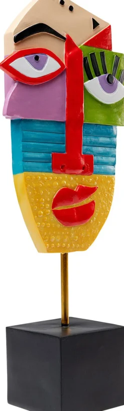 Figurki Dekoracyjne*KARE Design Figurka Dekoracyjna Abstract Face 21x52 Cm Kolorowa