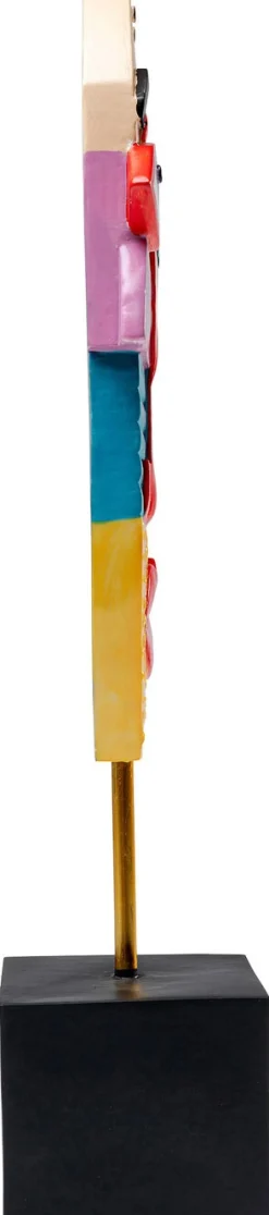Figurki Dekoracyjne*KARE Design Figurka Dekoracyjna Abstract Face 21x52 Cm Kolorowa