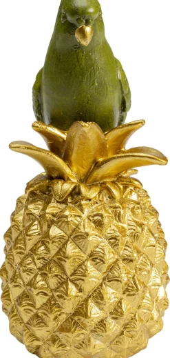 Figurki Dekoracyjne*KARE Design Figurka Dekoracyjna Ananas Parrot 11x14 Cm Zielono-złota