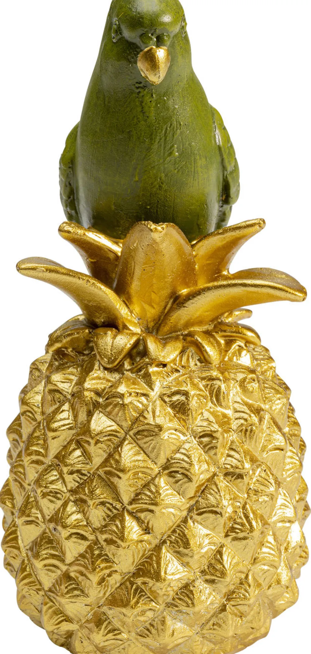 Figurki Dekoracyjne*KARE Design Figurka Dekoracyjna Ananas Parrot 11x14 Cm Zielono-złota