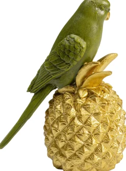 Figurki Dekoracyjne*KARE Design Figurka Dekoracyjna Ananas Parrot 11x14 Cm Zielono-złota