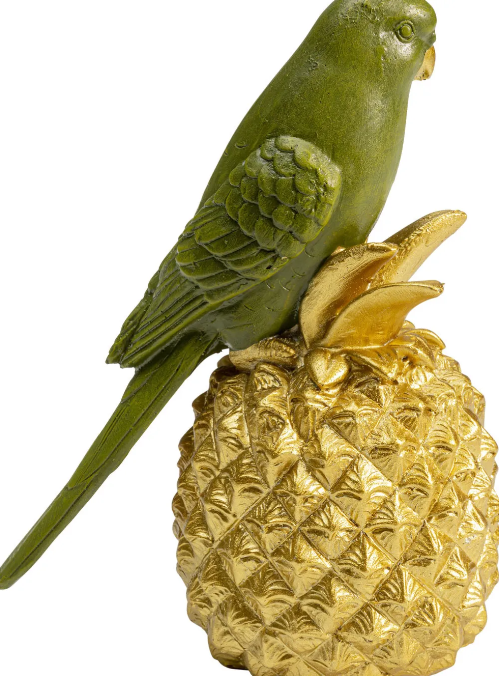 Figurki Dekoracyjne*KARE Design Figurka Dekoracyjna Ananas Parrot 11x14 Cm Zielono-złota