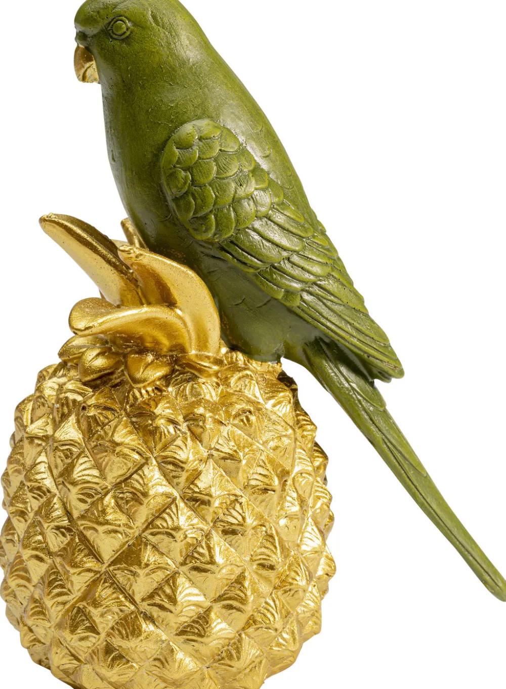 Figurki Dekoracyjne*KARE Design Figurka Dekoracyjna Ananas Parrot 11x14 Cm Zielono-złota