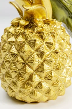 Figurki Dekoracyjne*KARE Design Figurka Dekoracyjna Ananas Parrot 11x14 Cm Zielono-złota