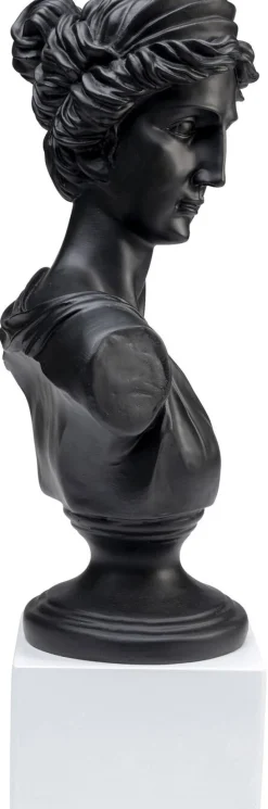 Figurki Dekoracyjne*KARE Design Figurka Dekoracyjna Ancient Beauty 23x50 Cm Czarna - Podstawa Biała